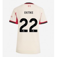 Stroje piłkarskie Liverpool Hugo Ekitike #22 Koszulka Wyjazdowej dla damskie 2025-26 Krótki Rękaw